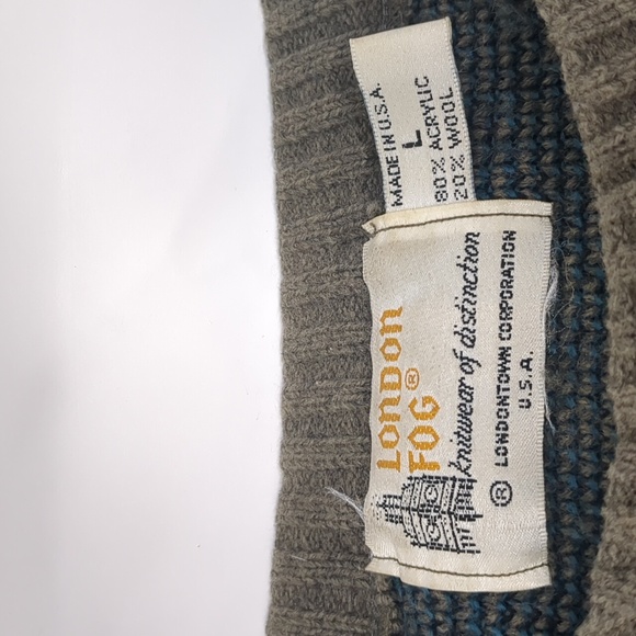 London Fog Made In USA Vintage Sweater Size Large - Picture 6 of 7